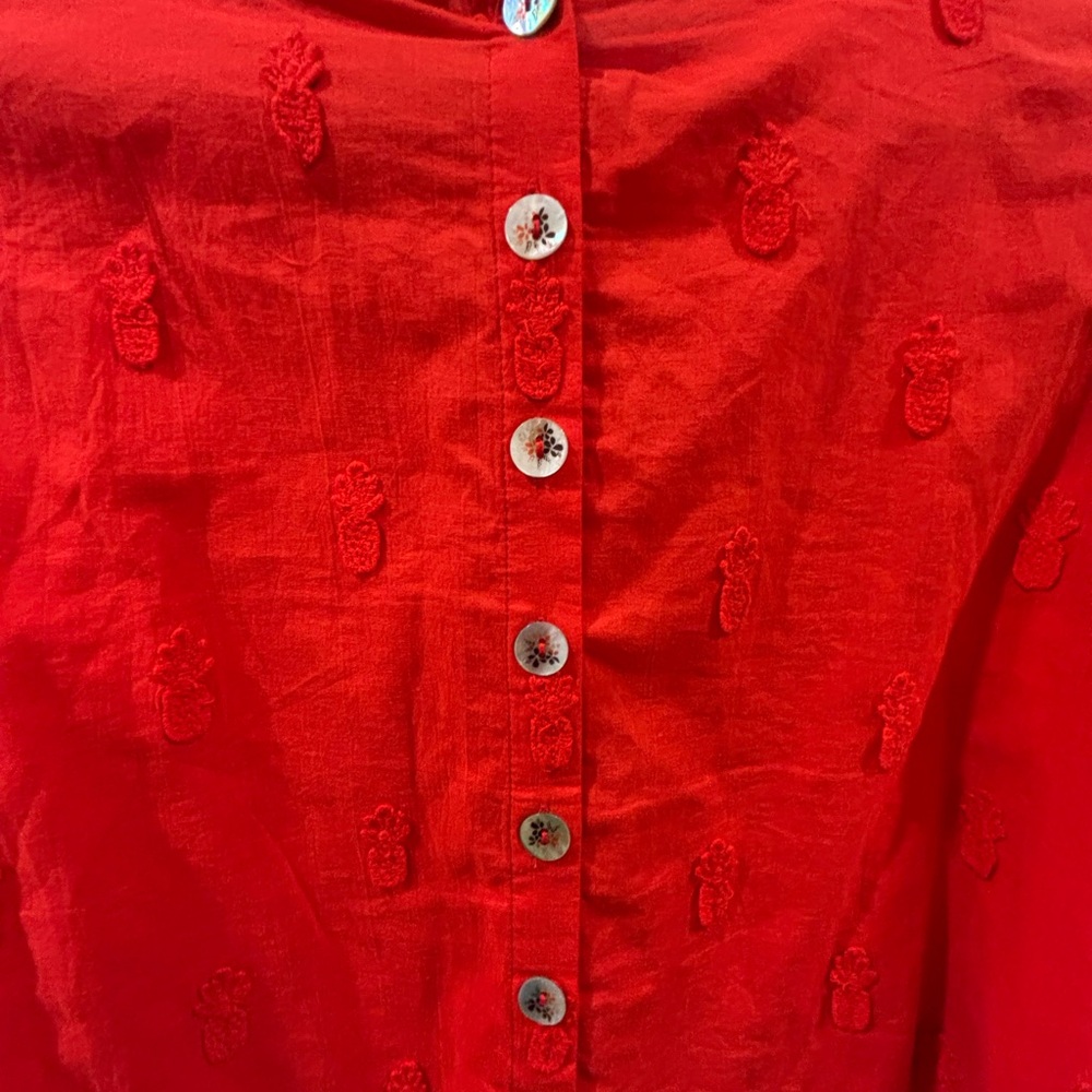 FARM Rio Vibrant Red Blouse - Picture 7 of 10